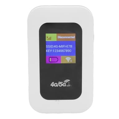 Hotspot WiFi Portable, Périphérique de Réseau sans Fil Routeur WiFi Mobile, 300 Mbps 4G 5G LTE Cat4 avec Batterie de 2100mAh pour Le Camping à la Maison