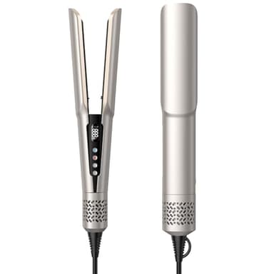 Lisseur à Ions Supgaliy 2 en 1 – Sèche-Cheveux et Lisseur Professionnel, Réduit la Casse, Augmente la Brillance, Température Réglable de 120°C à 160°C, Convient à Tous les Types de Cheveux (Or)