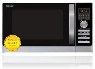 Sharp R-843INW Micro-ondes Combiné 25 litres - Argent