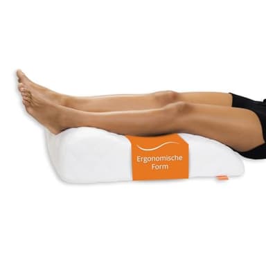 sleepling 190114 Oreiller de veine | Jambières | Mélange de Coton | Lavable 60 degrés | Ökotex 100 | Fabriqué en UE | 40 x 68 x 16.5, Blanc