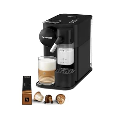 De'Longhi Nespresso Lattissima One Evo EN510.B, Machine a Café Capsule, Expresso et Cappuccino, 1450W, Noir