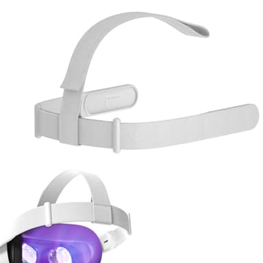 Sangle de Tête pour Oculus Quest 2 Casque, Réglable Sangle de Tête de Rechange Accessoires Casque VR Compatible avec Meta Quest 2