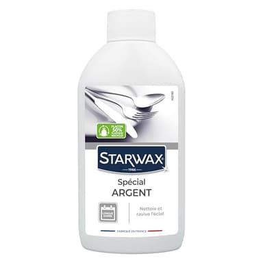 STARWAX Nettoyant Argent - 250ml - Idéal pour Nettoyer et Faire Briller l'Argenterie