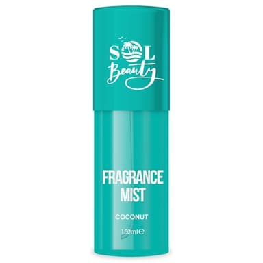 Sol Beauty Spray corporel parfumé à la noix de coco, brume corporelle végétalienne qui aide la peau à rester hydratée et fraîche, brume parfumée pour tout le corps 150 ml
