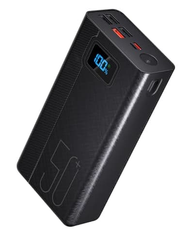 Power Bank 50000mAh, Batterie Externe de 22,5 Watts, Charge Rapide, Haute capacité, 5 Sorties et 3 entrées 3P MP3 Players, with Music cisuM