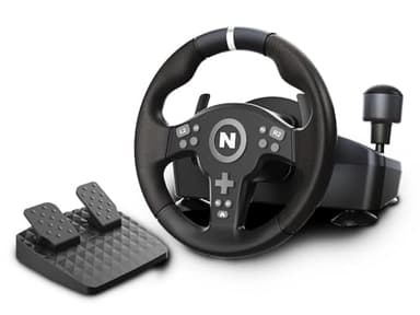 NITHO Drive Pro V200 Volant de Course avec Pédales et Levier de Vitesse, Volant 270° pour PC, PS4, Xbox One, Xbox Series X/S, Racing Wheel avec Vibration Compatible avec Simulateur de Conduite Gaming