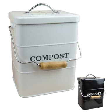 Linxor - Composteur, bac, Poubelle à Compost de Cuisine Rectangle - 3 L - Plusieurs Coloris