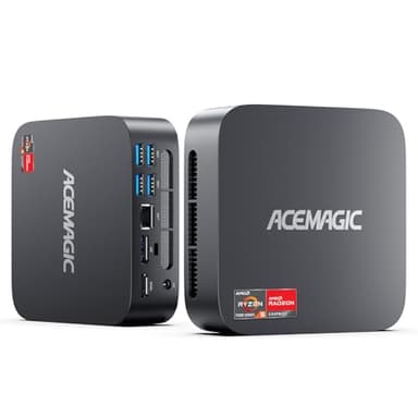 ACEMAGIC Mini PC, AMD Ryzen 5 7430U (6C/12T, jusqu'à 4,3 GHz), 16Go DDR4 512Go M.2 2280 SSD Mini Ordinateur de Bureau BT 5.2/WiFi 6/Type-C/W11 Pro/4K UHD, Mini Tour PC avec VESA pour école/Bureau
