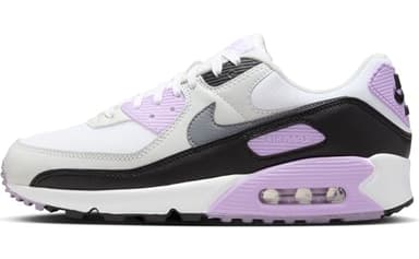 Nike Femme WMNS Air Max 90 Sneaker, White/Cool Grey-Lilac-Photon Dust, 37.5 EU