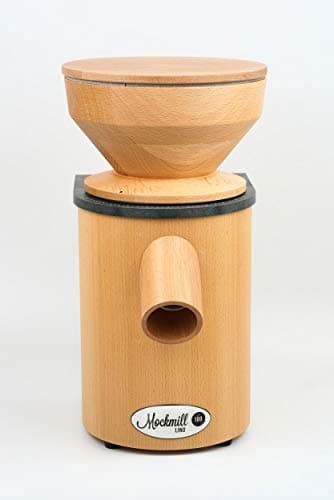 Moulin à céréales Mockmill Lino 200 - Fabriqué en Allemagne - Corindon noble et céramique - farine fraîche - céréales