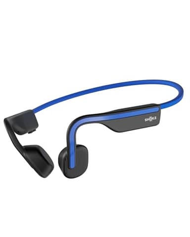 SHOKZ OpenMove Casque à Conduction osseuse, écouteurs Bluetooth 5.1 à Oreilles Libres, Son Clair, 6h Batterie, léger 29g, IP55, Entendre l'environnement, pour la Course et Usage Quotidien, Bleu