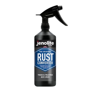 JENOLITE Convertisseur de Rouille Liquide en Spray avec Distributeur | 500ml | Traitement Antirouille Métal | Convertisseur de Rouille et apprêt | Idéal pour Voitures et Autres Surfaces Métalliques
