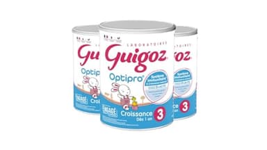 GUIGOZ OPTIPRO 3 Lait de croissance en poudre de 1 à 3 ans - 830g - Lot de 3