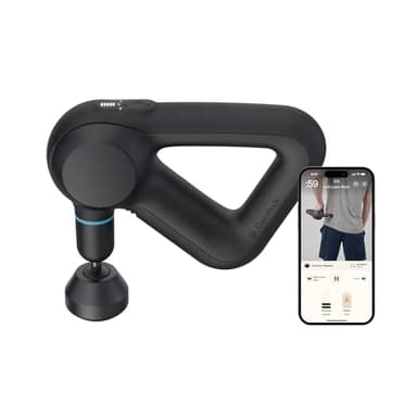 Theragun Prime Percussion Pistolet de massage portable Soulagement des douleurs du cou et du dos des tissus profonds, masseur électrique portatif, chargement Bluetooth et USB-C, 5e génération