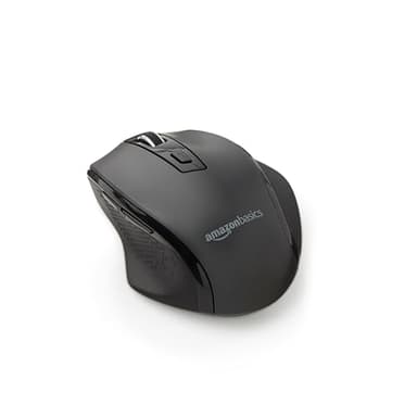 Amazon Basics Souris sans fil ergonomique - DPI réglables - Noir