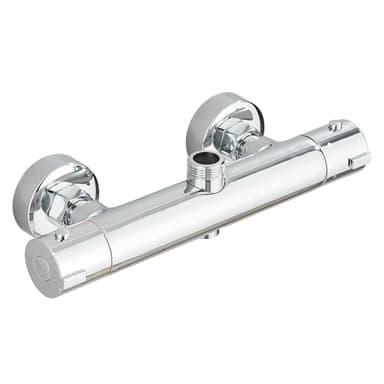 HARNART Mitigeur Thermostatique Douche,Robinet Thermostatique de Douche avec Bouton Sécurisé à 38°C Anti-brûlure Mitigeur de Douche Thermostatique Entraxe 150mm,Raccord G 1/2 und G 3/4 Chromé