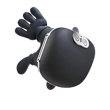 CRECAD Masseur Cervical à Main Bionique - 4D Massage Cervicales et Cou avec 3 Niveaux D’Intensité et 2 Niveaux de Chaleur - Électrique Chauffants Appareil de Massage Dos Cadeau Femme Homme