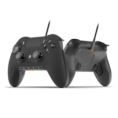 SCUF ENVISION Manette de Jeu Filaire Pour PC Uniquement – Poucettes Anti-Dérive – Cinq Touches G Amovibles – Palettes Dorsales Amovibles – Noir