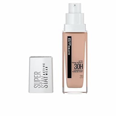 Maybelline New-York - Fond de Teint Liquide Longue Tenue, Sans Transfert, Haute Couvrance - Superstay Active Wear 30h - Teinte : Beige Éclat (20) - Contenance : 30 ml
