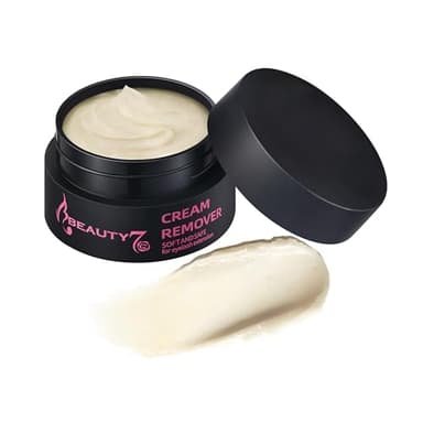 Beauty7 Crème Retrait Colle Pour Extensions de Cils 5g Crème Enlever de Colle d'extension Cils Greffe Anti-irritation, Dissolvant Colle de Cils Anti-allergique et Inodore (Original)