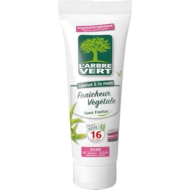 L'Arbre Vert Lessive À La Main Sans Frotter Fraîcheur Végétale - Hypoallergénique - 16 Lavages (lot de 3)
