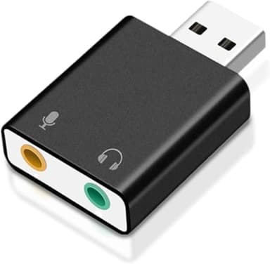 Carte Son Externe USB Convertisseur Audio Jack 3,5mm pour PC, PS4, PS5, Laptop Compatible avec Windows et Mac, Qualité Sonore Haute Définition Design Compact Plug and Play