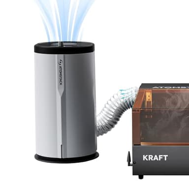 ATOMSTACK D3 Purificateur d'air pour graveurs laser, efficacité de filtration de 99,9%, système de filtration à 5 couches, filtre à air pour extraction de fumée pour découpeuse laser