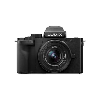 Panasonic Lumix G100D | Appareil Photo Hybride + Objectif Lumix 12-32mm (Capteur 4/3 20.3MP, Vidéo 4K/ 30p, OZO Audio by Nokia, Mode Selfie Vidéo, Stab.) Noir – Version Française