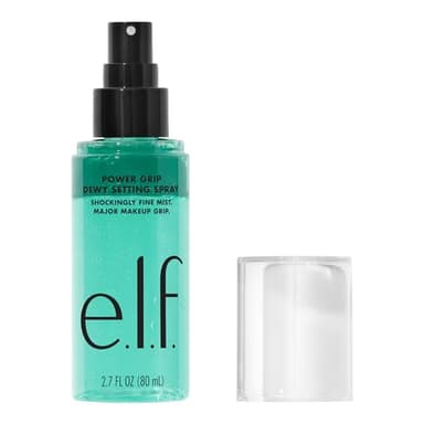 e.l.f. Spray Power Grip Dewy Setting - Formule ultra fine et longue durée - Fixe le maquillage pour une finition hydratée et profonde, végétalien et sans cruauté envers les animaux
