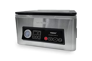 Maxxo VM ChamberLine 40 Machine Sous Vide Alimentaire Professionnelle – Chambre Sous Vide 72 l/min, Acier Inoxydable, Double Soudure, Appareil Mise Sous Vide + 30 Sacs Inclus