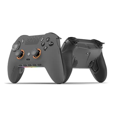SCUF ENVISION PRO Sans Fil V1 (2023) PC Manette de Jeu - Cinq Touches G-Keys Amovibles - Palettes Arrière Amovibles - Déclencheurs Instantanés - Compatible iCUE - Gris Acier