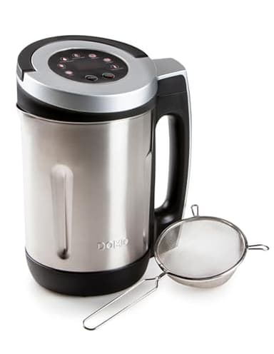 DOMO DO716BL Mixeur à soupe - 7 programmes - Soy/nut milk, extra smooth, smooth, chunky, jam, juice et blend/clean - 2,2 L