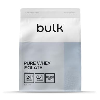 Bulk Pure Whey Isolate | Chocolat | 25g de protéines portion | Isolat de lactosérum | Faible en sucre | Faible en matières grasses | Absorption rapide | Contribue au maintien musculaire | 500g
