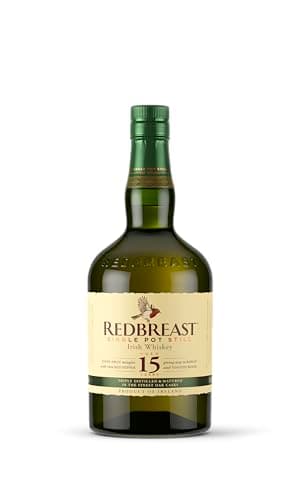 REDBREAST - 15 ans Single Pot Still - Single Pot Still Whiskey - Notes de Citron vert et Vanille - A déguster pur - 46% Alcool - Origine : Irlande - 70 cl