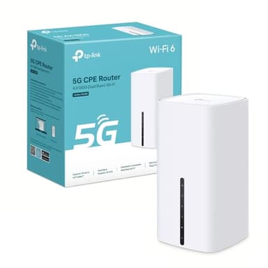 TP-Link Routeur 5G, Routeur WiFi 6 AX1800Mbps, 3 Ports Gigabit, Bi-Bande MU-Mimo, EasyMesh, Connecte Jusqu’à 64 Appareils, Plug-and-Play, Compatible Toutes Les Cartes SIM des opérateurs, Archer NX200