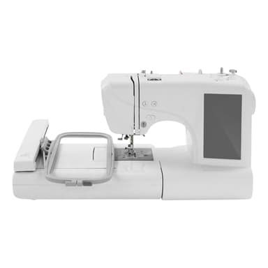 Levkitch Machine à coudre et à broder pour ordinateur, 96 motifs de broderie intégrés et 162 motifs de couture intégrés, machine à coudre d'ordinateur, écran LCD de 7" et lumière de couture LED