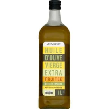 Monoprix Huile d'olive vierge extra fruitée - La bouteille de 1L