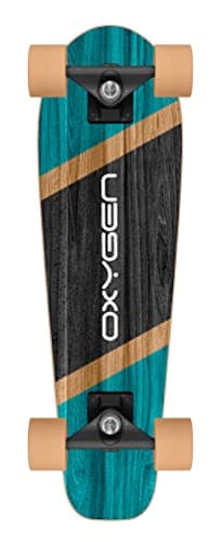 Skateboard Cruiser 27,5" x 8" SKIDS Control Oxygen, Blue-Black-Wood