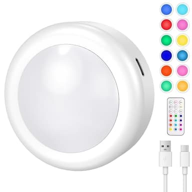 Cadrim Lampe de Placard Spot Led Murale Telecommande Sans Fil Lampe Led Rechargeable,Lampe Led Sans Fil,Lampes Armoire,Luminosité Réglable,Veilleuse Pour Escalier Miroir Cuisine Vitrines Cabinet