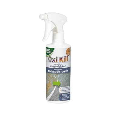 BSI - Oxi Kill - Spray - Nettoyant - Pour Ôter Les Tâches De Rouille - Efficace Sur Toutes Les Surfaces - Utilisation En Extérieur Comme Intérieur - 500ml - Prêt A l'Emploi