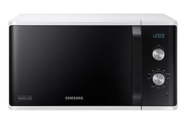 Samsung Four à micro-ondes Grill, à libre installation, Dual Dial MG23K3614AW/ET, Cuisson croustillante, AutoDefrost, Micro-ondes + Grill 800W + 1100W 23L 49L x 27,5H x 39P Blanc
