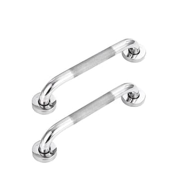 Oruiiju Lot de 2 barres d'appui de salle de bain en acier inoxydable 304 avec poignée antidérapante,pour baignoire,toilettes, salle de bain, rampe d'escalier