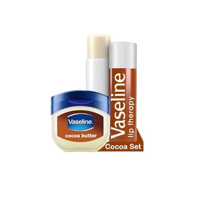 Vaseline Lip Therapy Cocoa| Set de Baume à lèvres teinté nourrissant et Soin pour lèvres teinté Stick| Hydratant pour les lèvres (Cocoa Set)