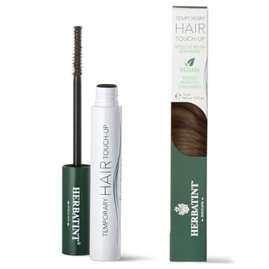 Herbatint Temporary Hair Touch-Up Châtain - Mascara Cheveux pour Retouche Instantanée des Racines | Couverture Temporaire Cheveux Gris, Testé Dermatologiquement, 93% d'Ingrédients d'Origine Naturelle