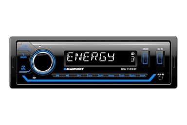 Blaupunkt BPA 1123 BT, 1-DIN autoradio, Bluetooth, USB, entrée auxiliaire, Sortie subwoofer, Multicolore, 4x50 Watts, 12V