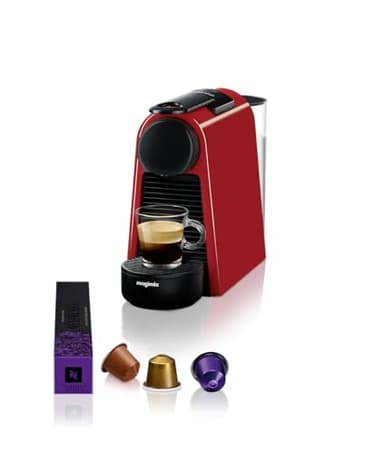 Magimix Machine à Café Nespresso Essenza Mini Rouge Cafetière à Capsules 11366