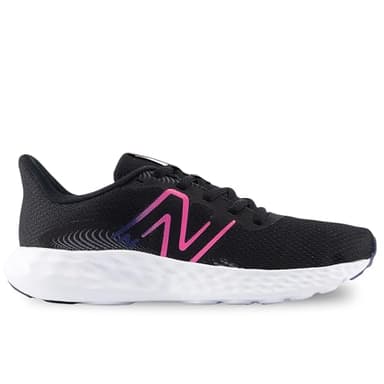 New Balance 411 Baskets pour femme, 5 cx Black Real Pink Blue Oyster, 38 EU