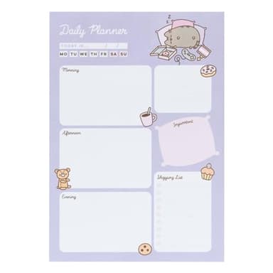 Grupo Erik - Bloc Notes A5 Pusheen, Planning Journalier | Daily Planner, To Do List, Papeterie de Bureau, Planificateur, Blocs Mémo, Fournitures Scolaires