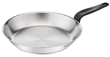Tefal Primary Poêle inox 28 cm, Garantie 10 ans, Acier inoxydable haute qualité, Induction, Pour cuisiner de délicieuses recettes et déglacer E3080604