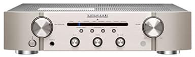 Marantz PM6007 Amplificateur intégré avec connectivité numérique, entrées analogiques coaxiales et optiques, 2 x 45 W, DAC, conversion D/A pour entrée numérique, argent/or